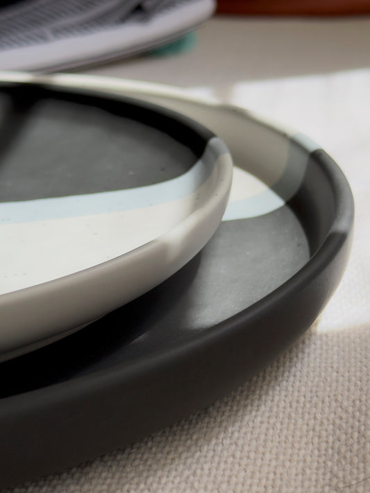 Monaco Noir Dinner Plate