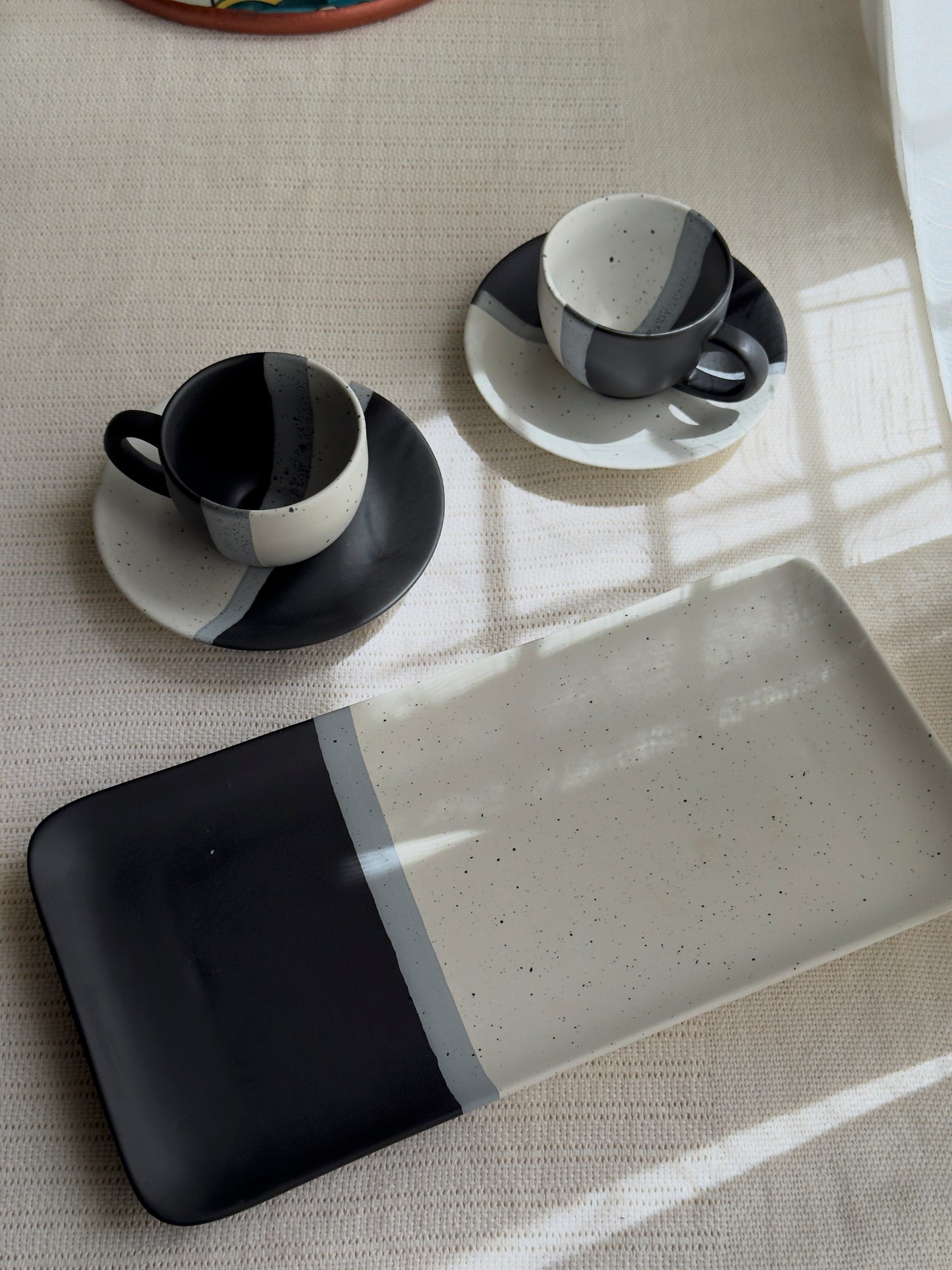 Monaco Noir Dinner Set 37 pcs