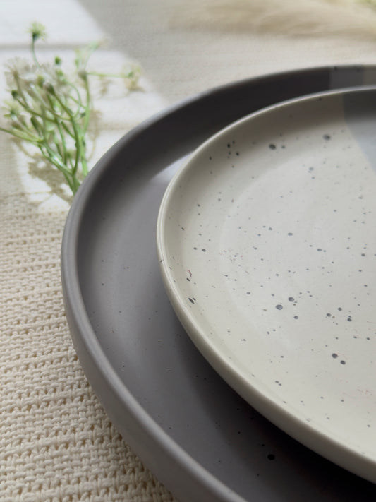 Ashen Pearl Dinner Plate