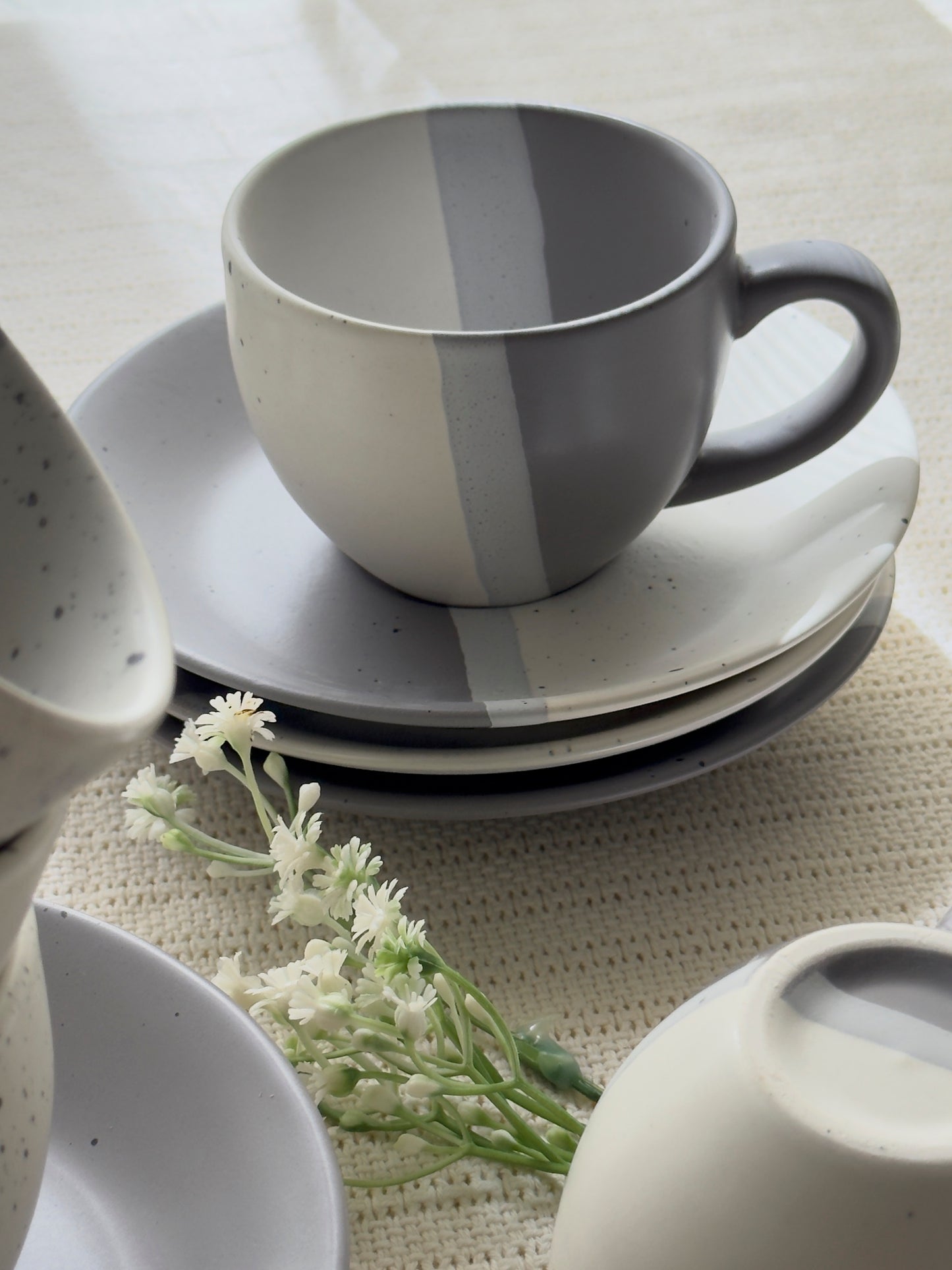 Ashen Pearl Tea Set 6 Pcs
