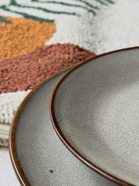 Siena Stone Luxe Rimless Dinner Plate