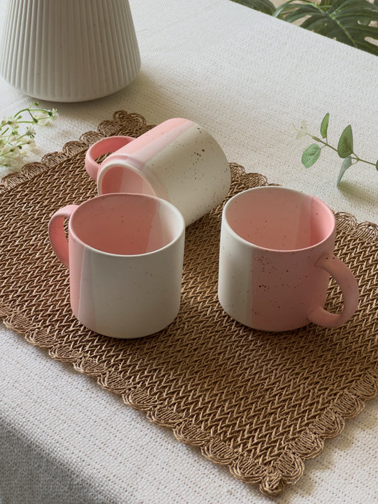 Blush Rose Matte Sprinkle Mug