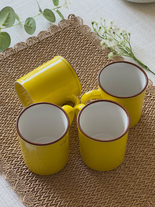Wide Base Mug Yellow