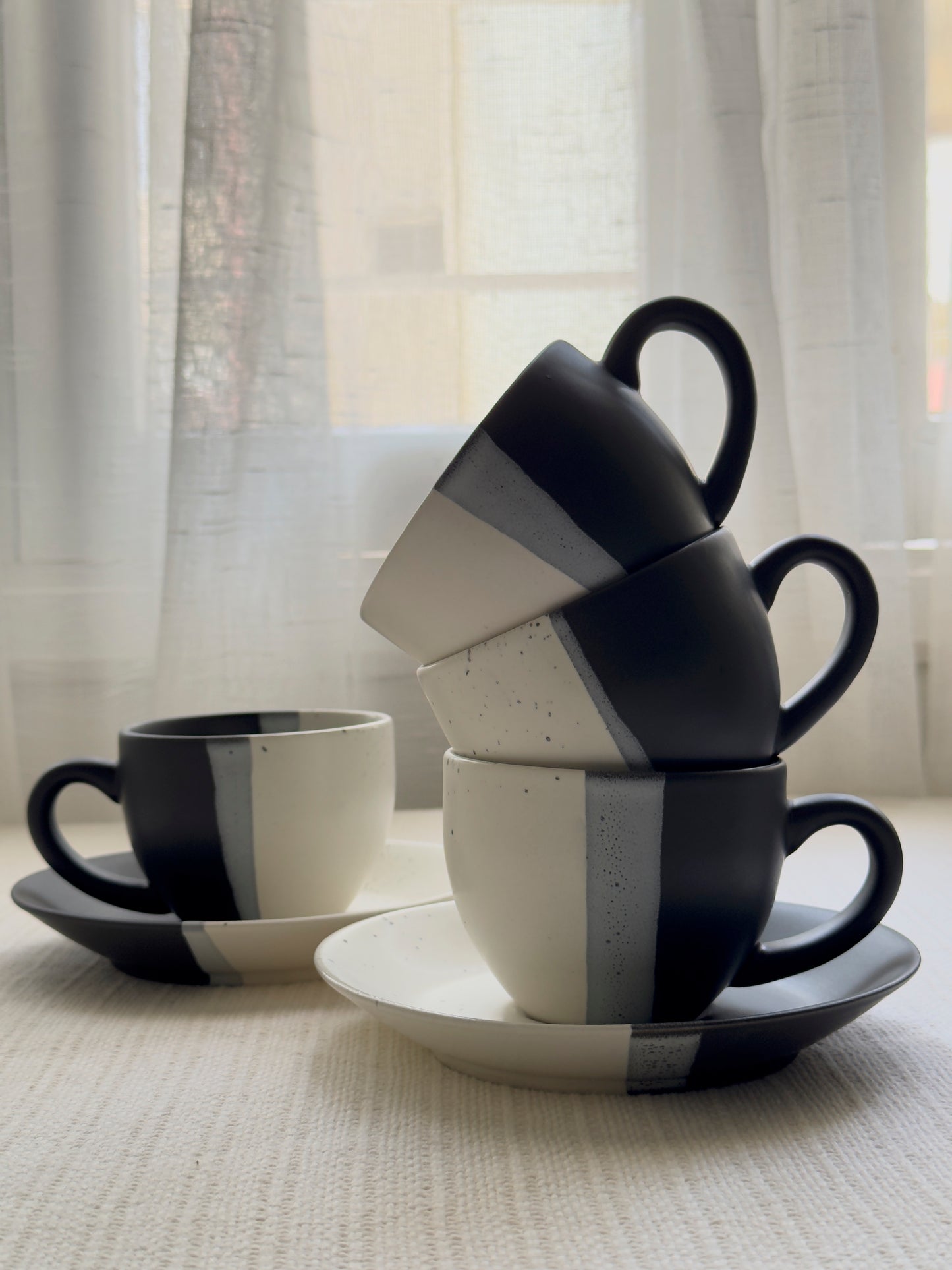 Monaco Noir Tea Set 6 Pcs