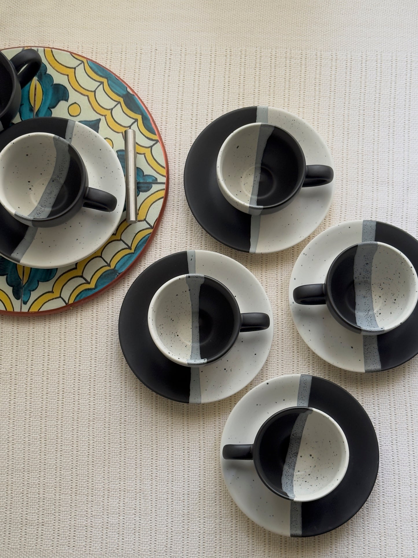 Monaco Noir Tea Set 6 Pcs