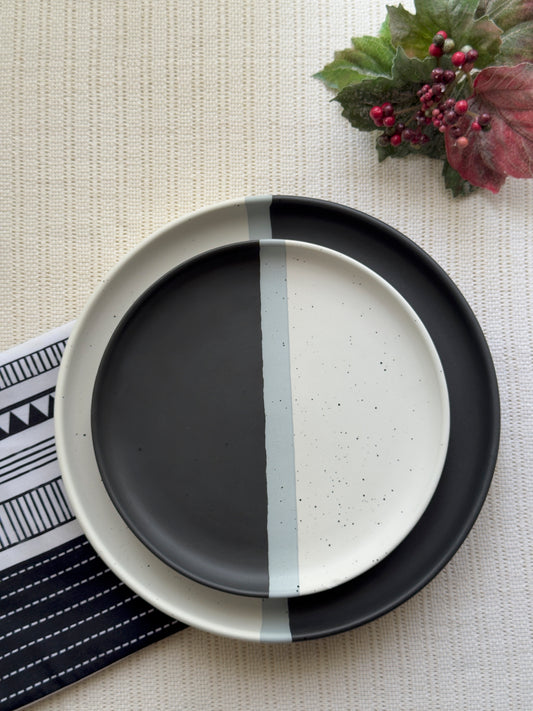 Monaco Noir Dinner Plate