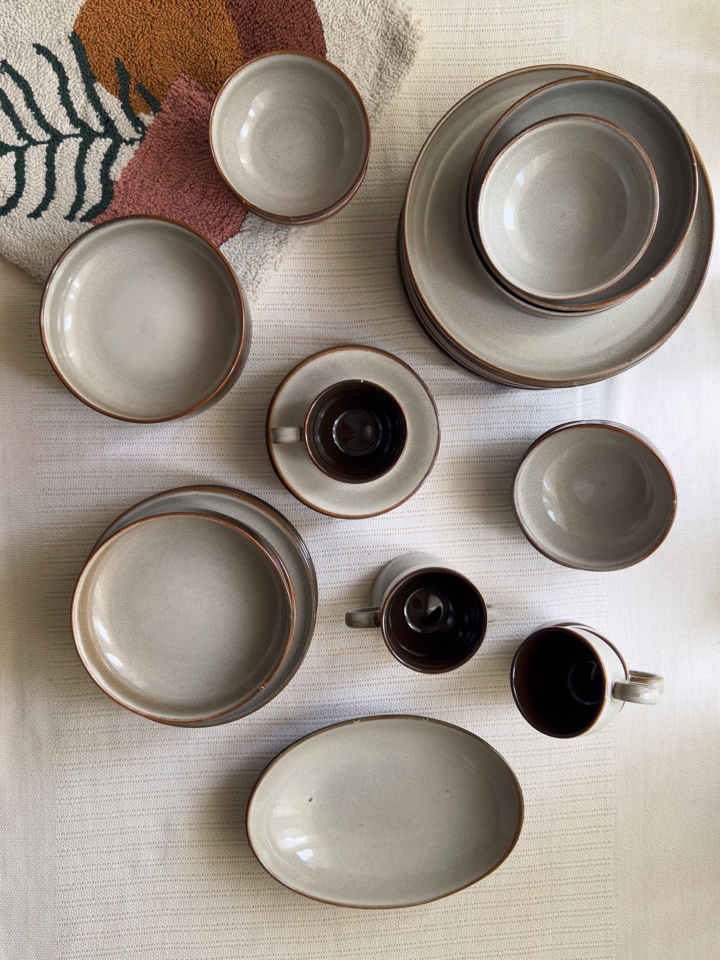 Siena Stone Luxe Dinner Set 37 Pcs
