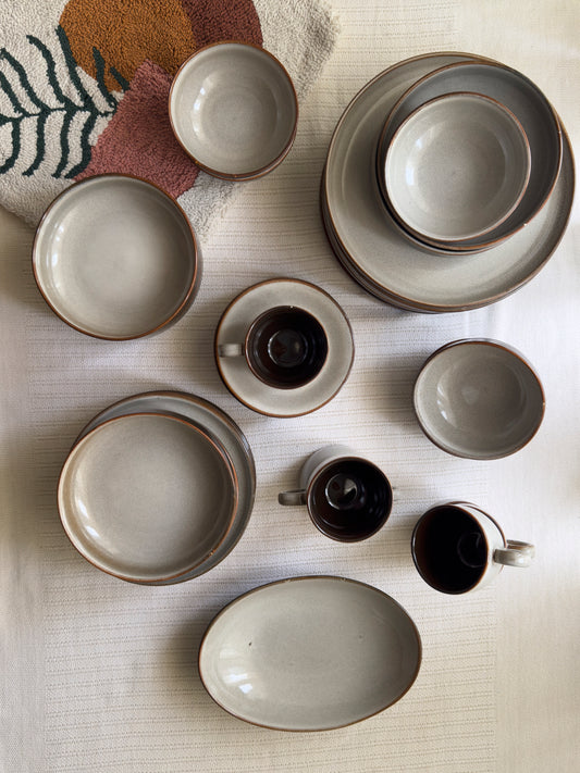 Siena Stone Luxe Dinner Set 37 Pcs