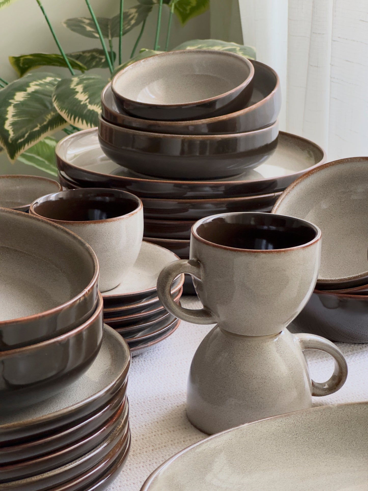 Siena Stone Luxe Dinner Set 37 Pcs