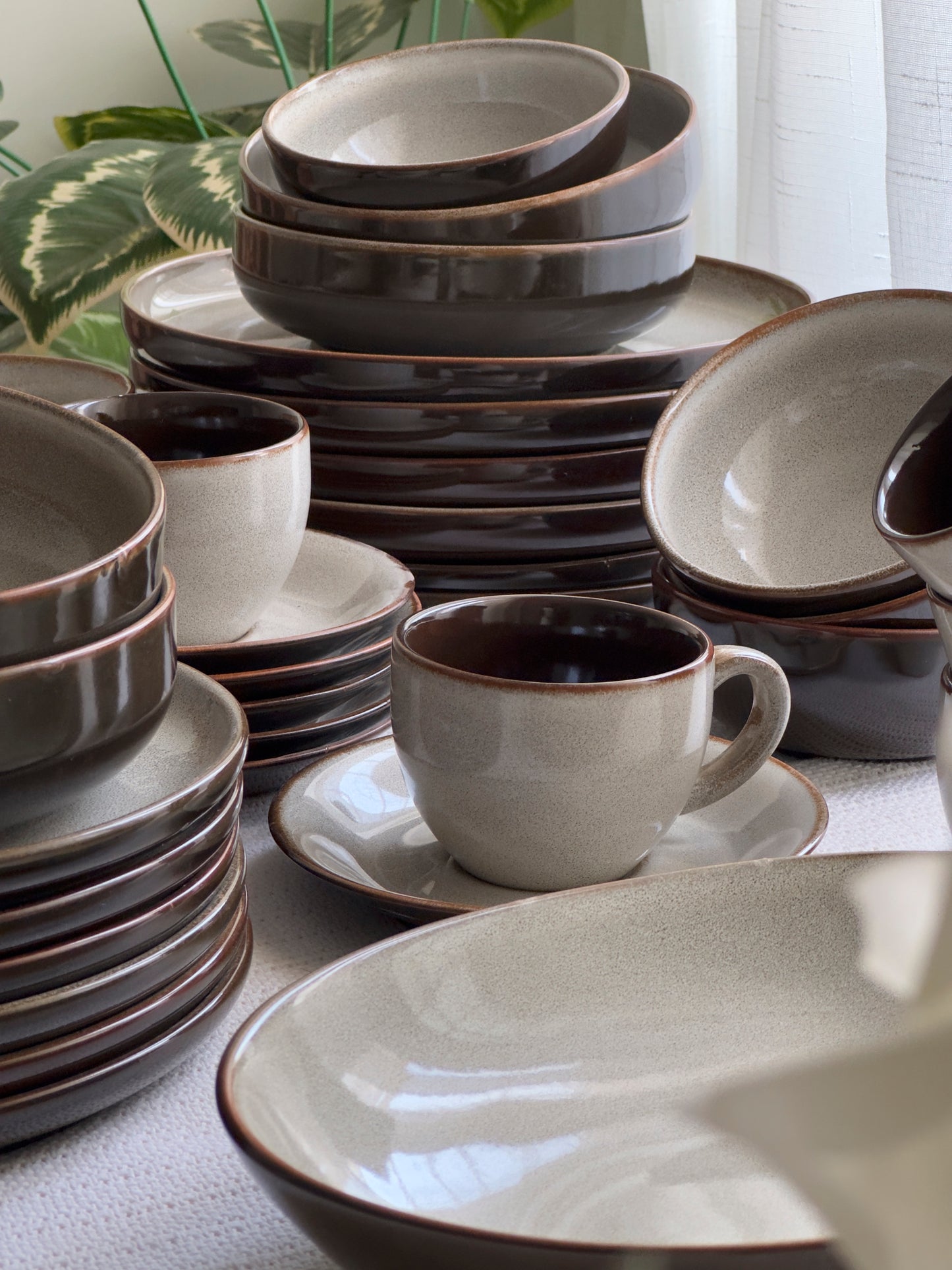 Siena Stone Luxe Dinner Set 37 Pcs