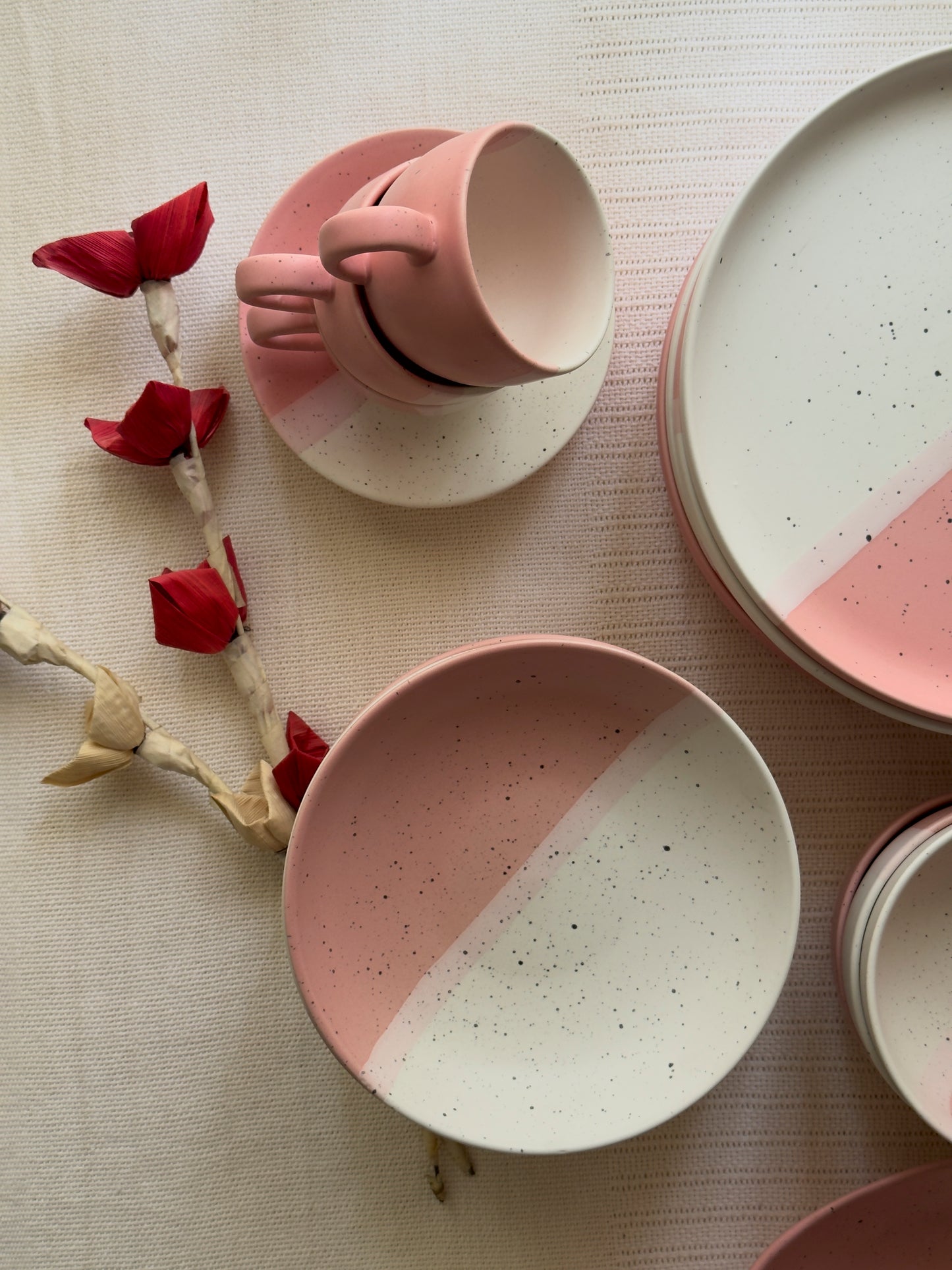 Blush Rose Dinner Set 38 Pcs