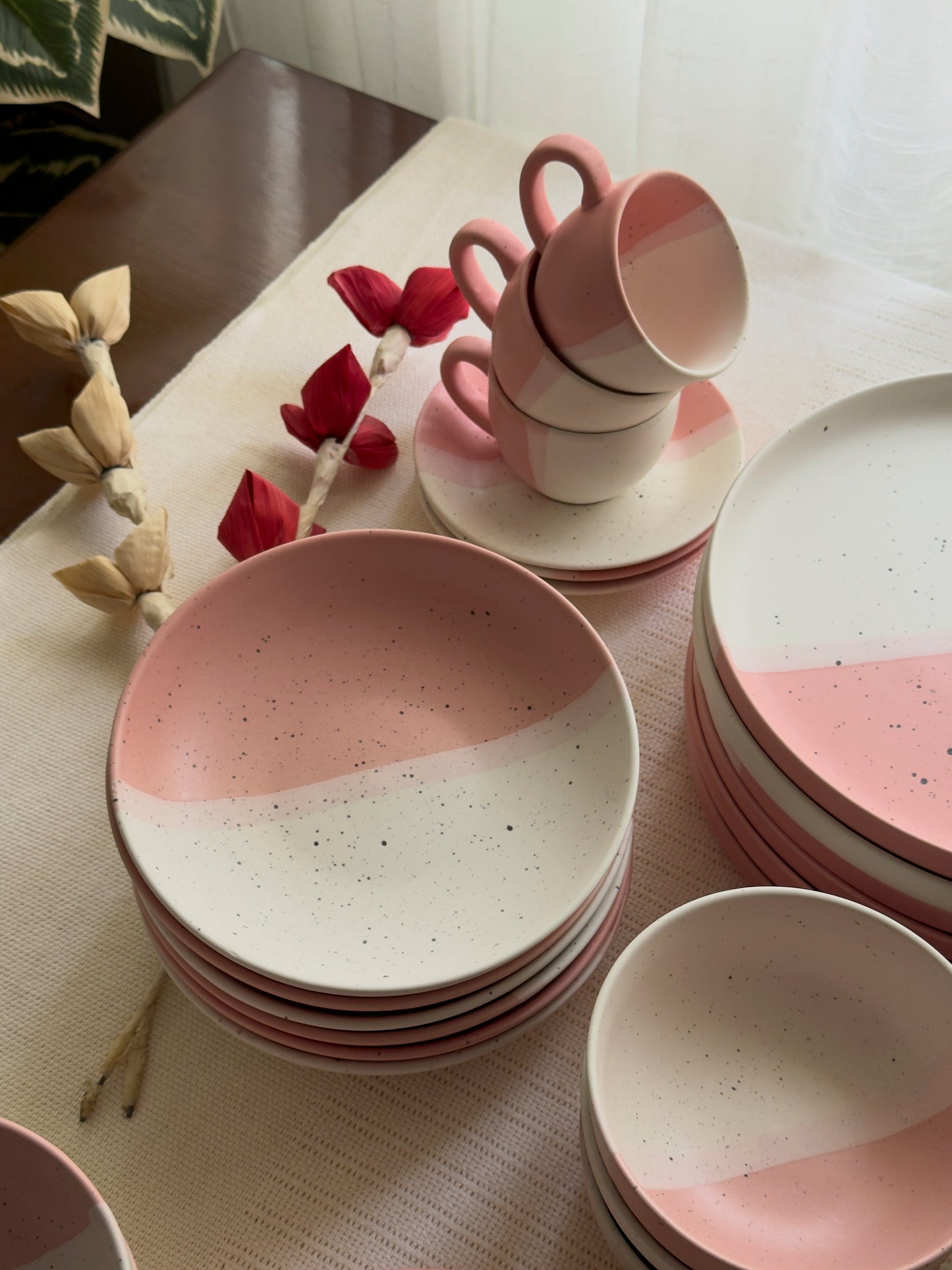 Blush Rose Dinner Set 38 Pcs