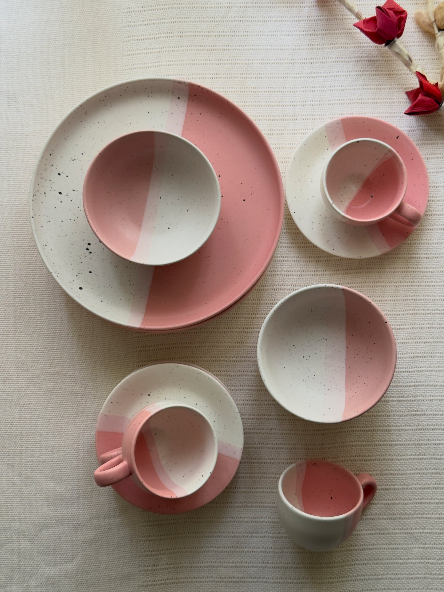 Blush Rose Breakfast Set 16 Pcs