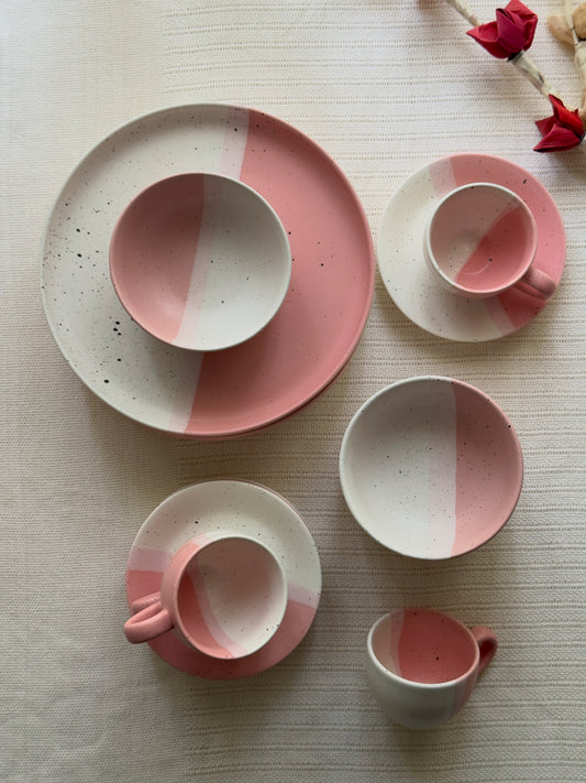 Blush Rose Breakfast Set 16 Pcs