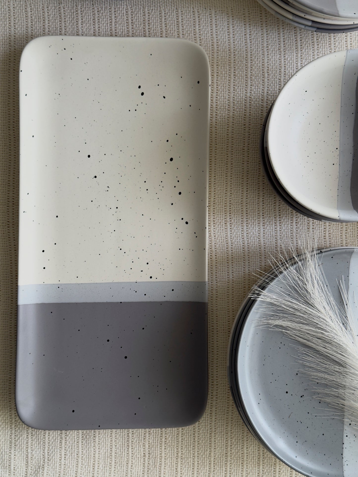 Ashen Pearl Dinner Set 38 Pcs