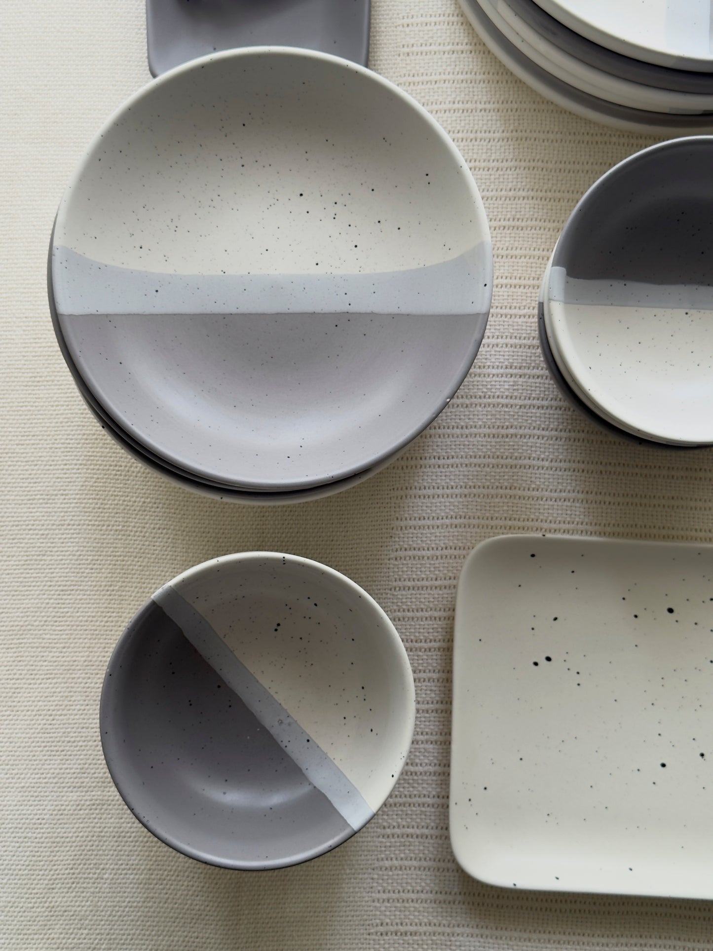 Ashen Pearl Dinner Set 38 Pcs