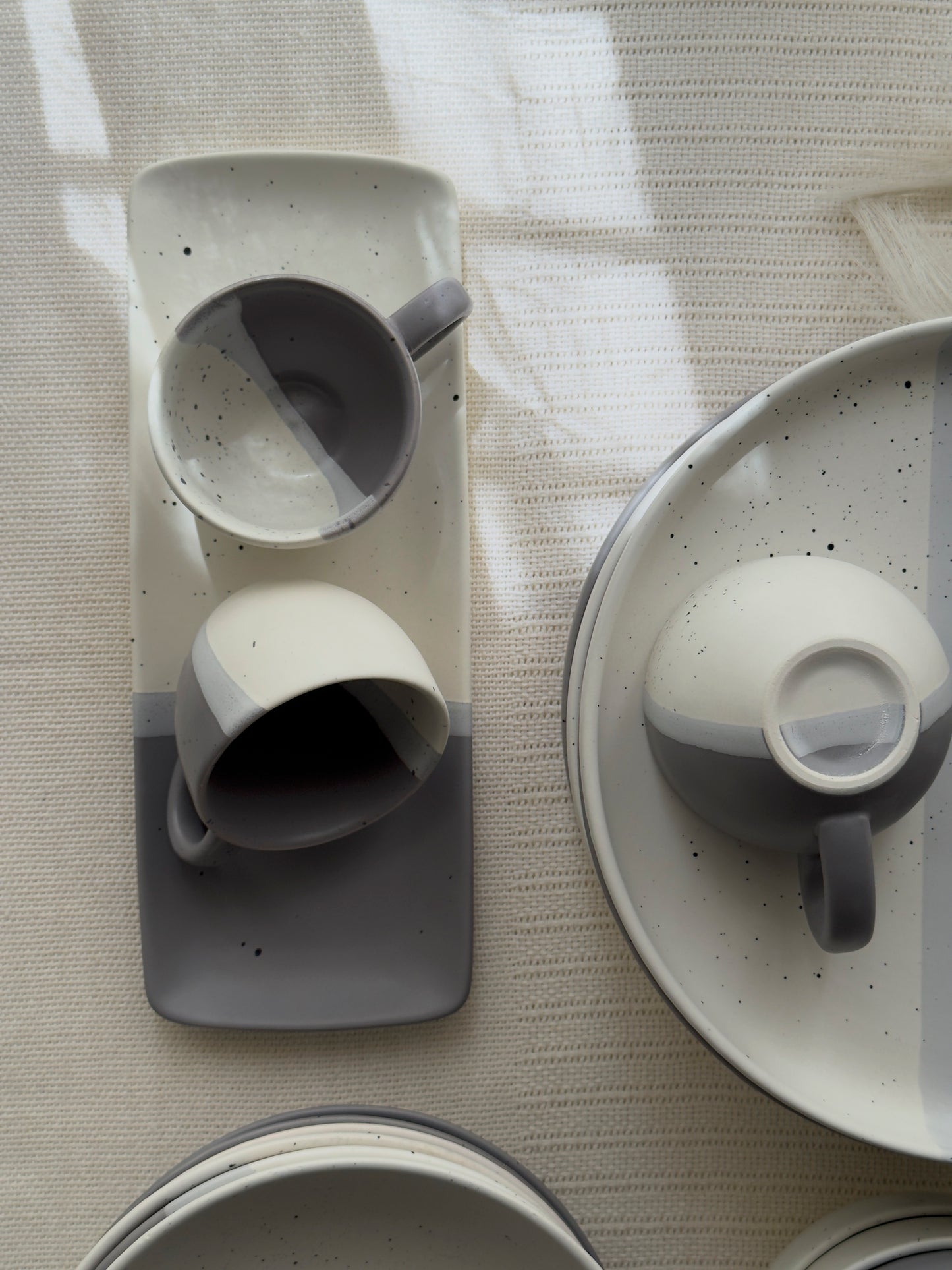 Ashen Pearl Dinner Set 38 Pcs