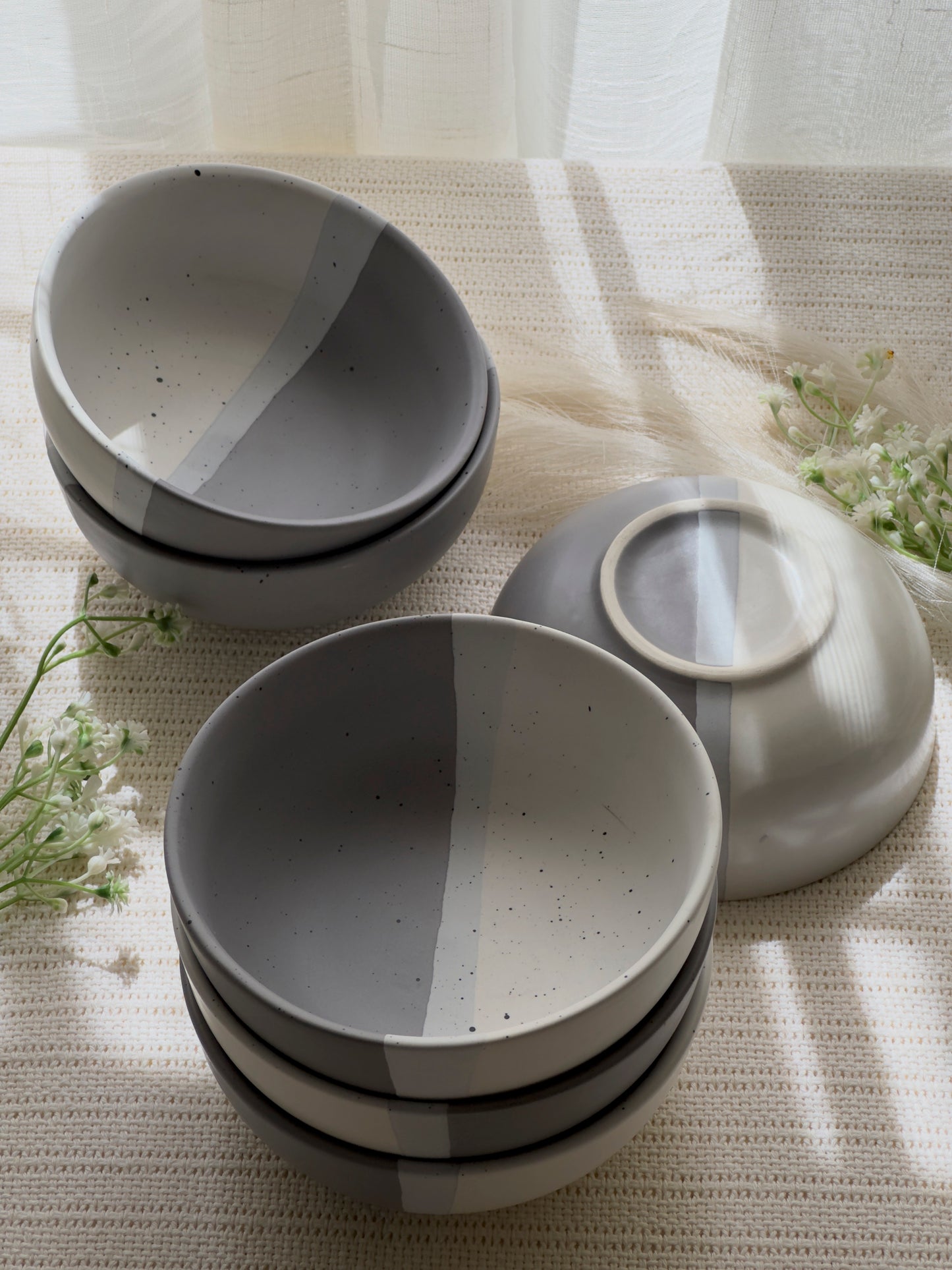 Ashen Pearl Bowl Set