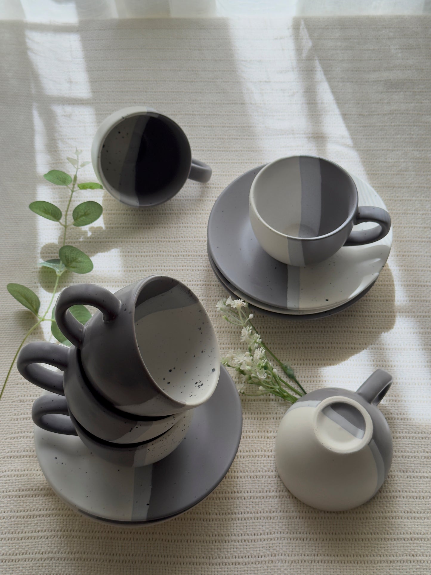Ashen Pearl Tea Set 6 Pcs