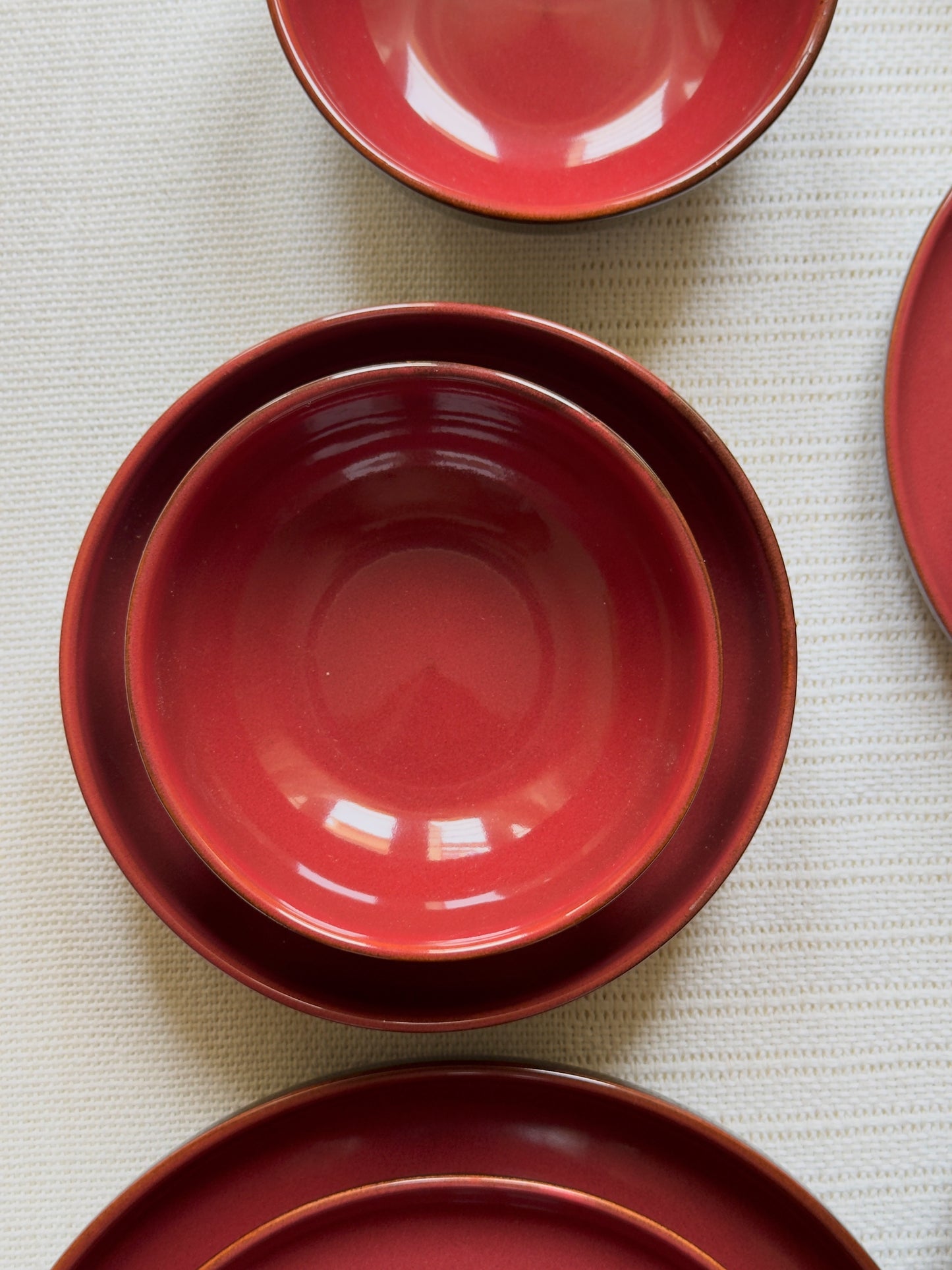 Crimson Ember Luxe Dinner Set 36 Pcs