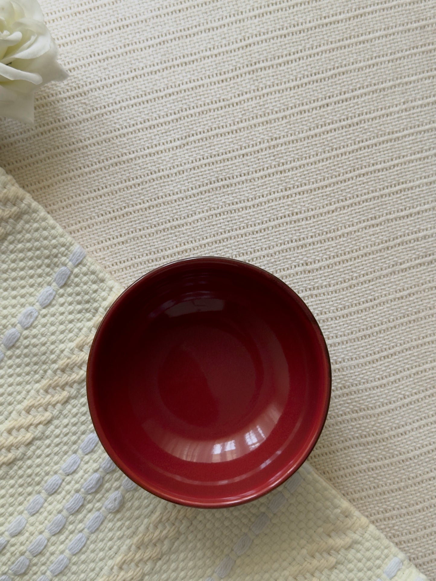 Crimson Ember Luxe Bowl Set 6 Pcs