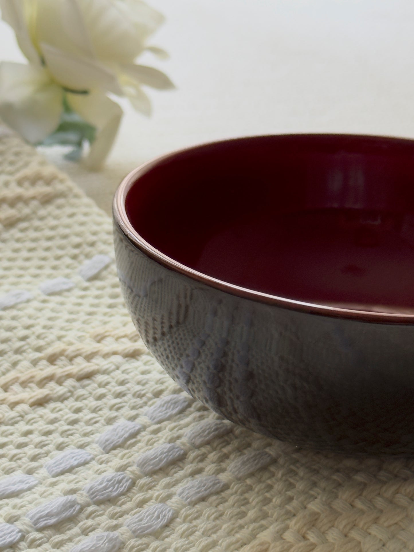 Crimson Ember Luxe Bowl Set 6 Pcs