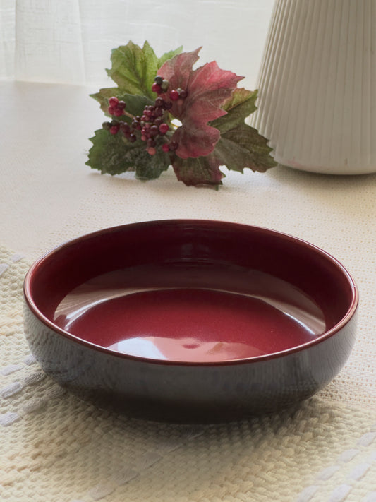 Crimson Ember Luxe Rice Bowl