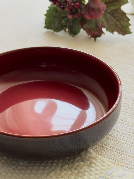 Crimson Ember Luxe Rice Bowl