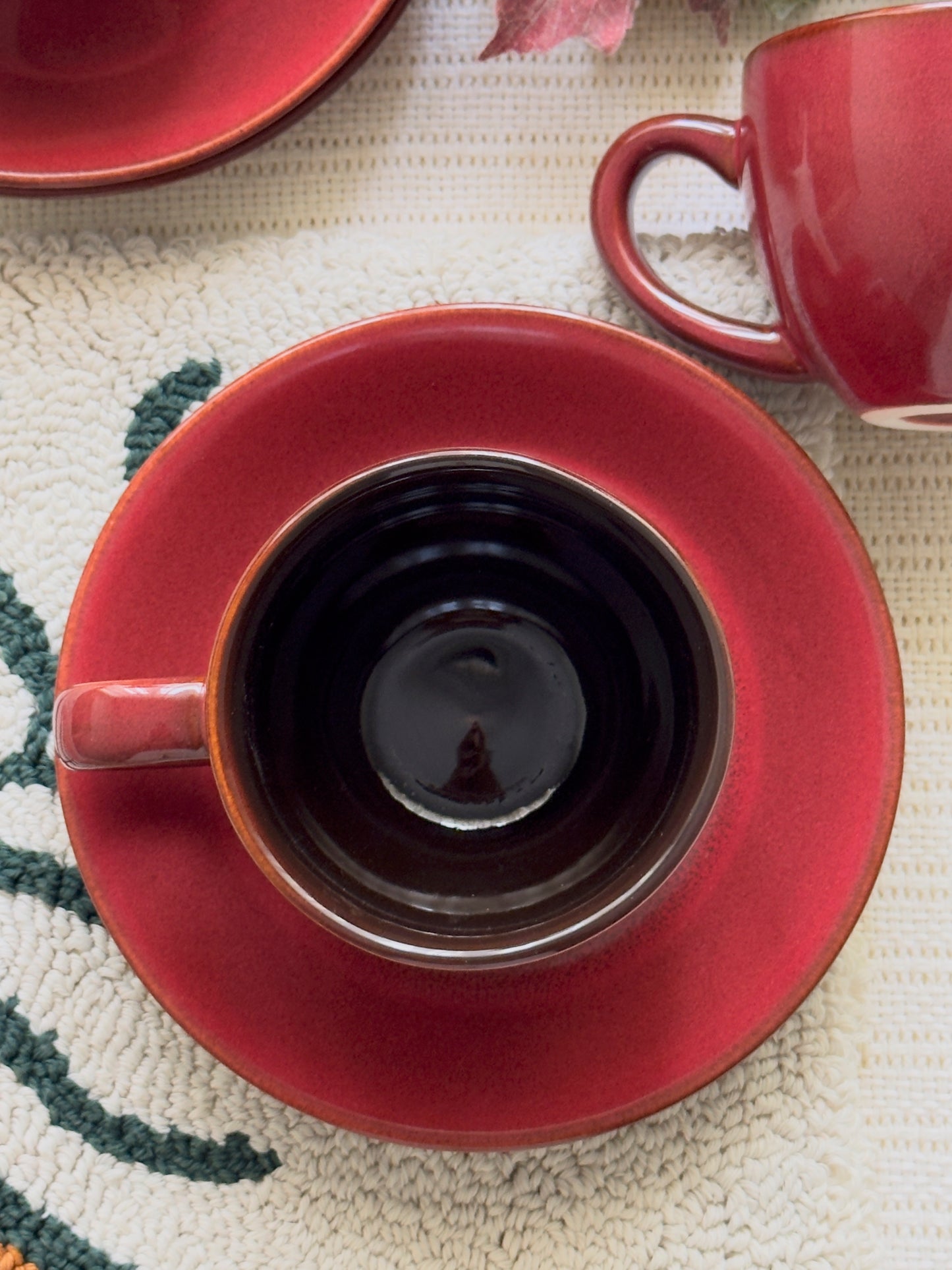 Crimson Ember Luxe Tea Set