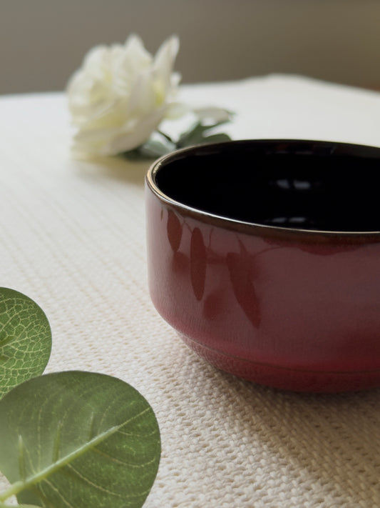 Crimson Ember Dip Bowl