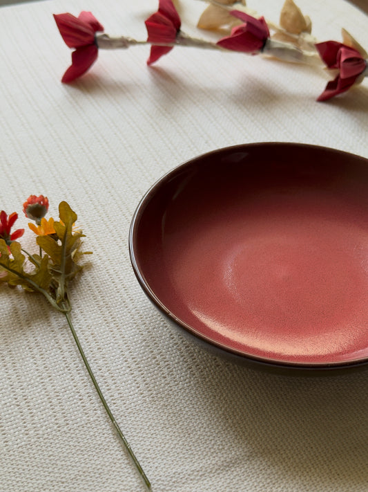 Crimson Ember Luxe Deep Plate