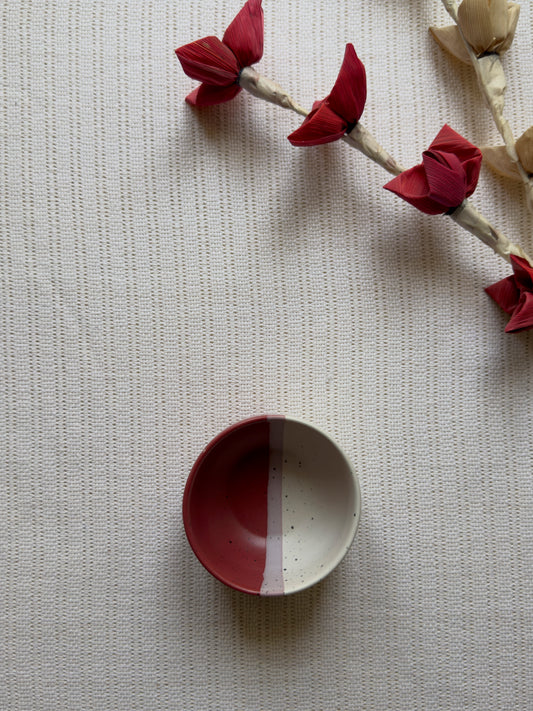 Rose Canvas Dip Bowl