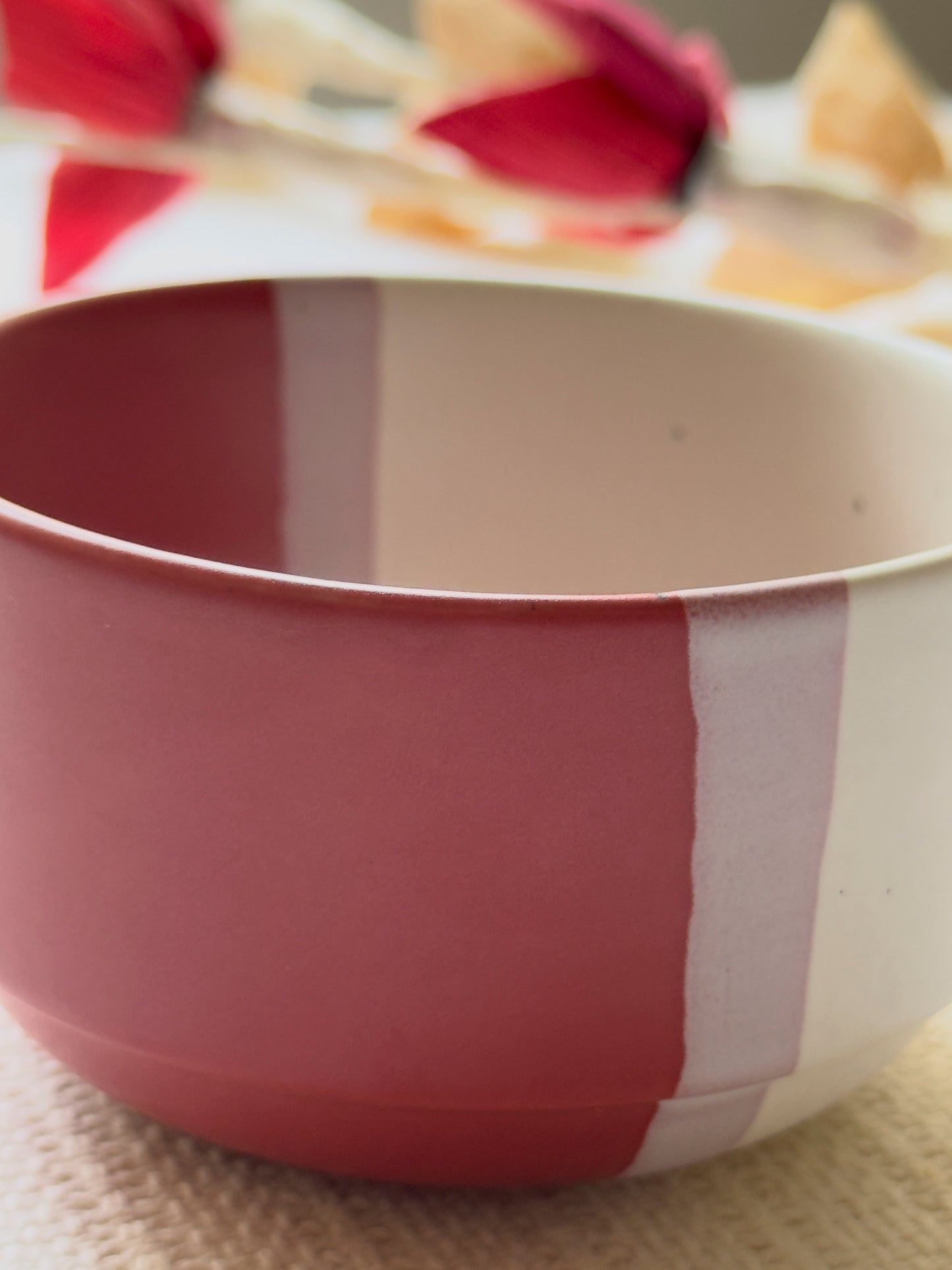 Rose Canvas Dip Bowl