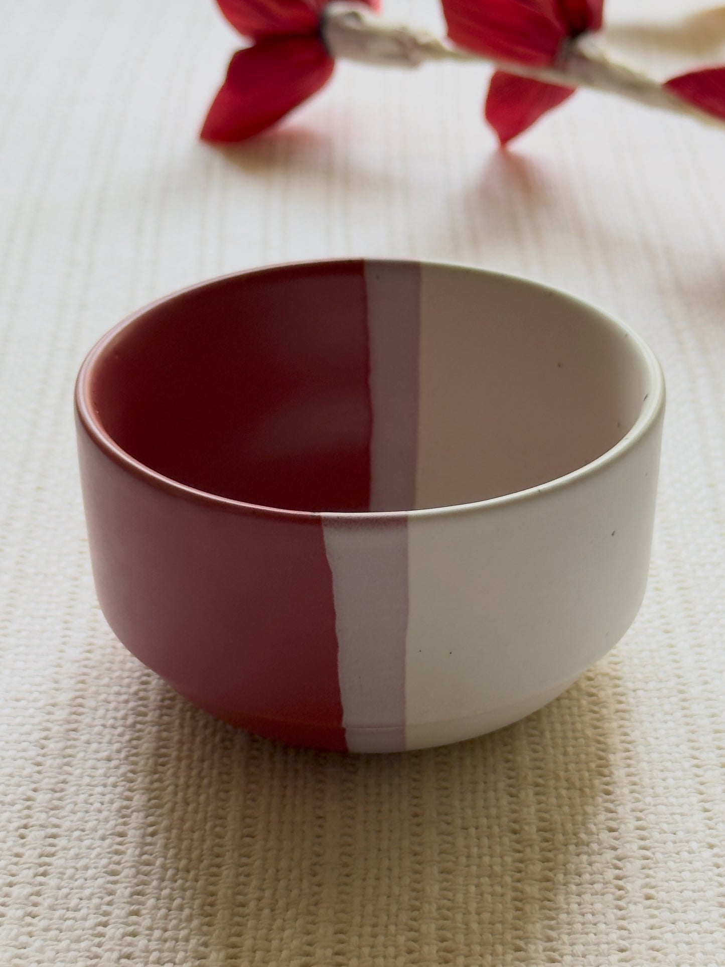 Rose Canvas Dip Bowl