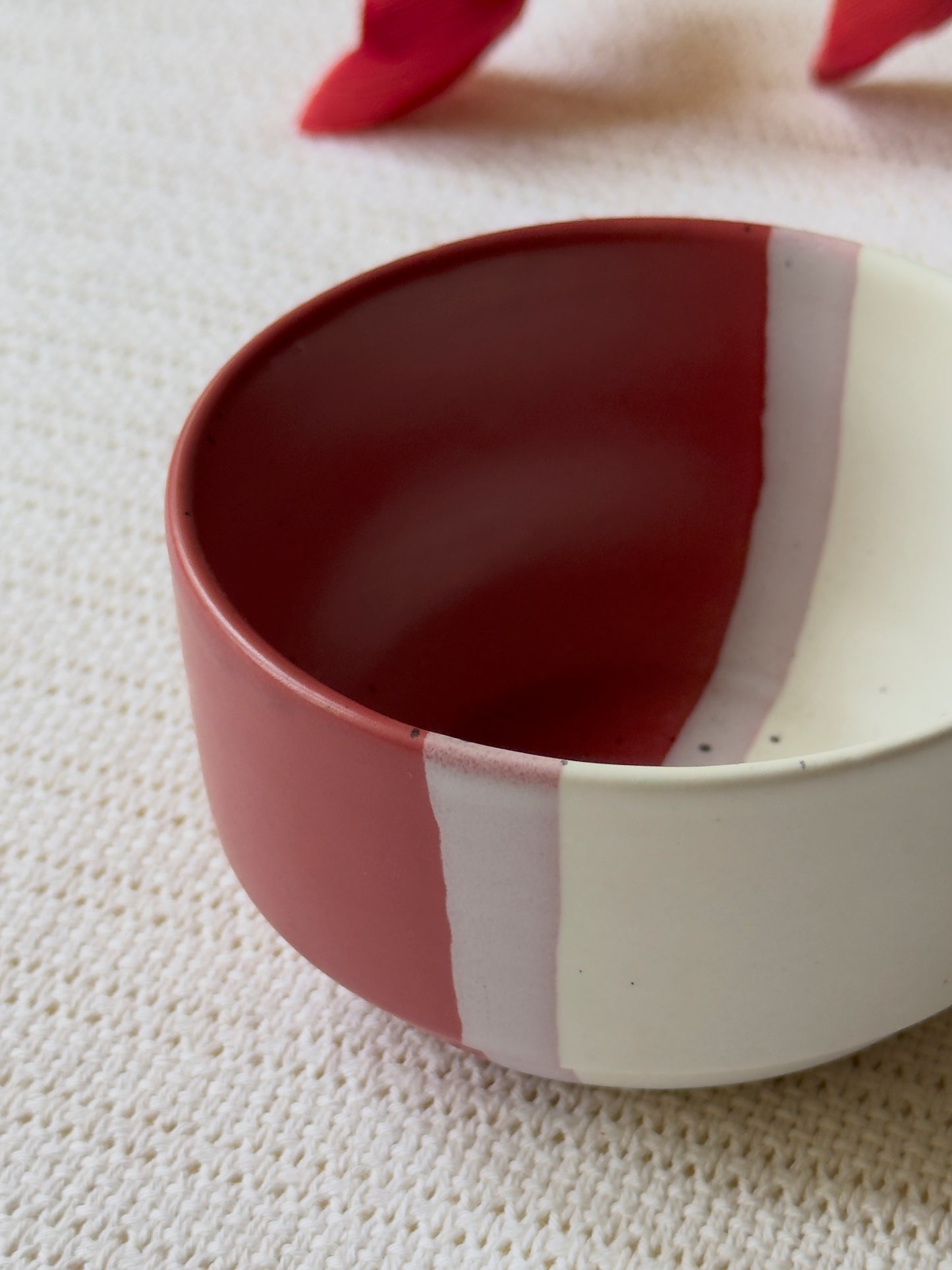 Rose Canvas Dip Bowl