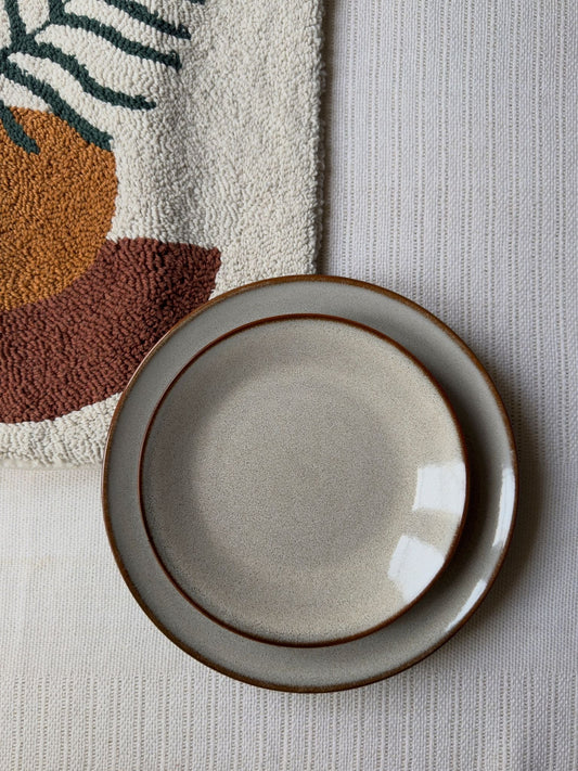 Siena Stone Luxe Rimless Dinner Plate