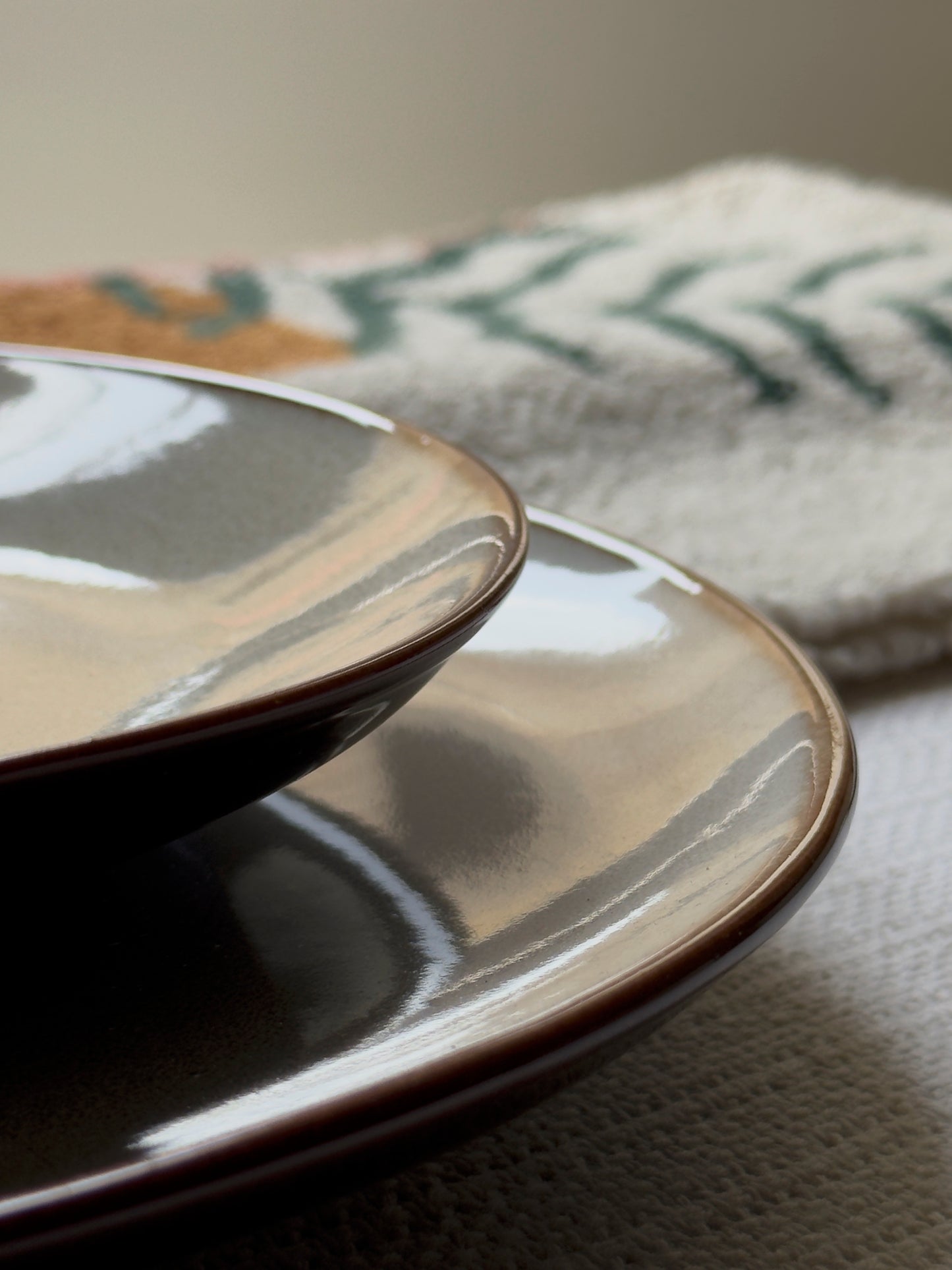 Siena Stone Luxe Rimless Dinner Plate
