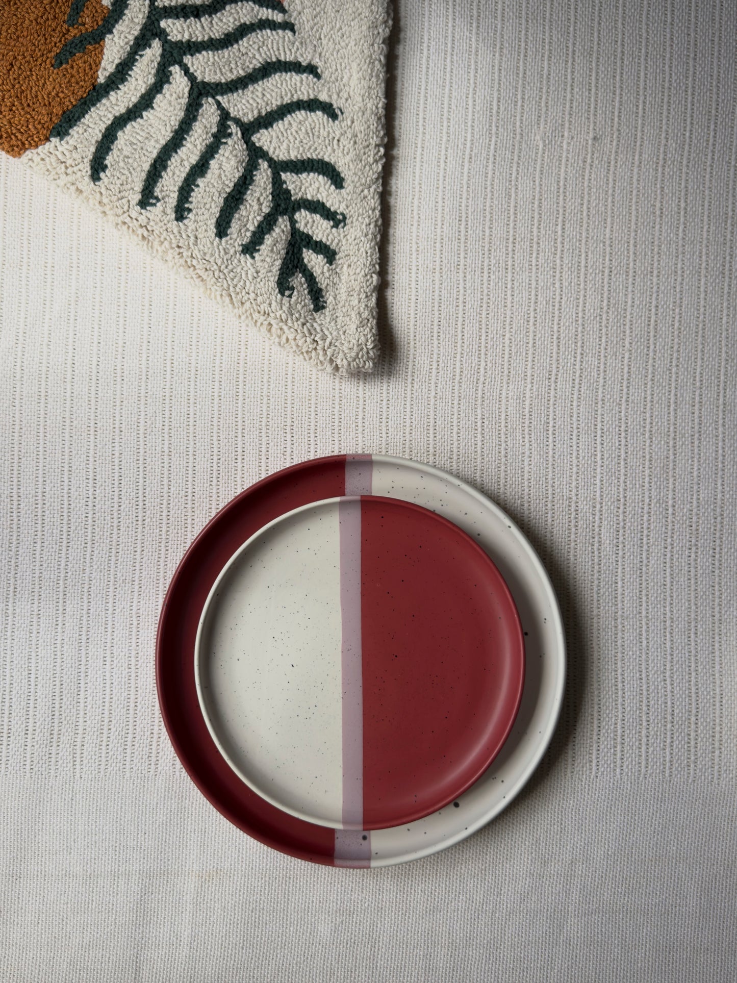 Rose Canvas Luxe Dinner Plate