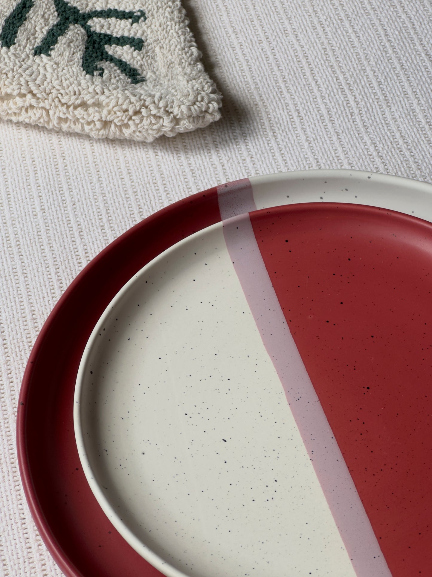 Rose Canvas Luxe Dinner Plate