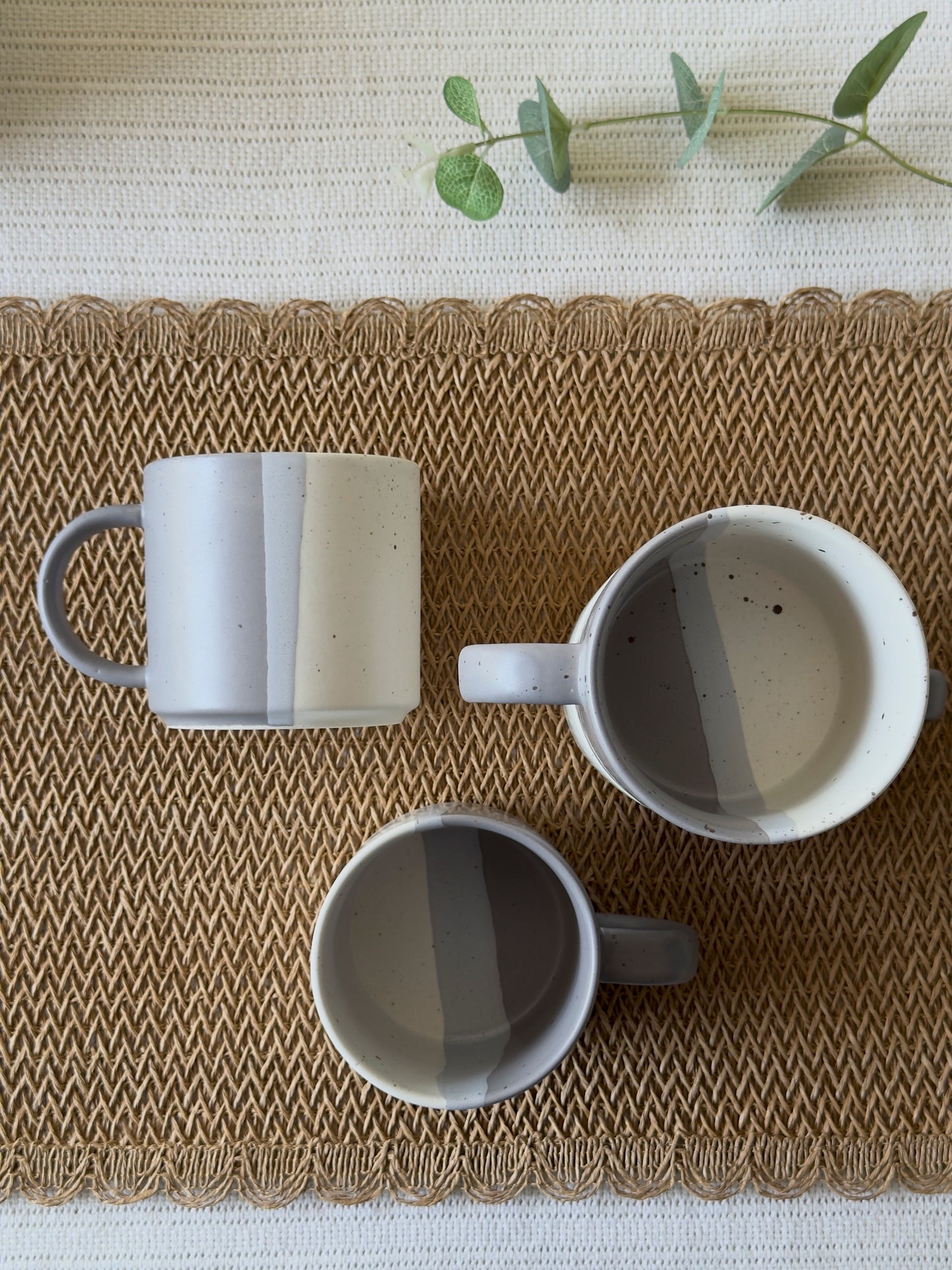 Ashen Pearl Matte Sprinkle Mug