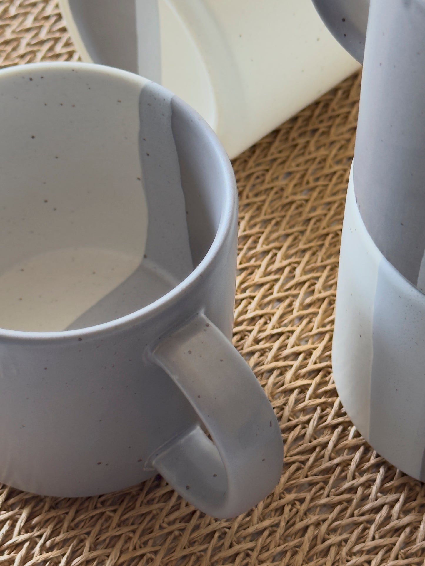 Ashen Pearl Matte Sprinkle Mug