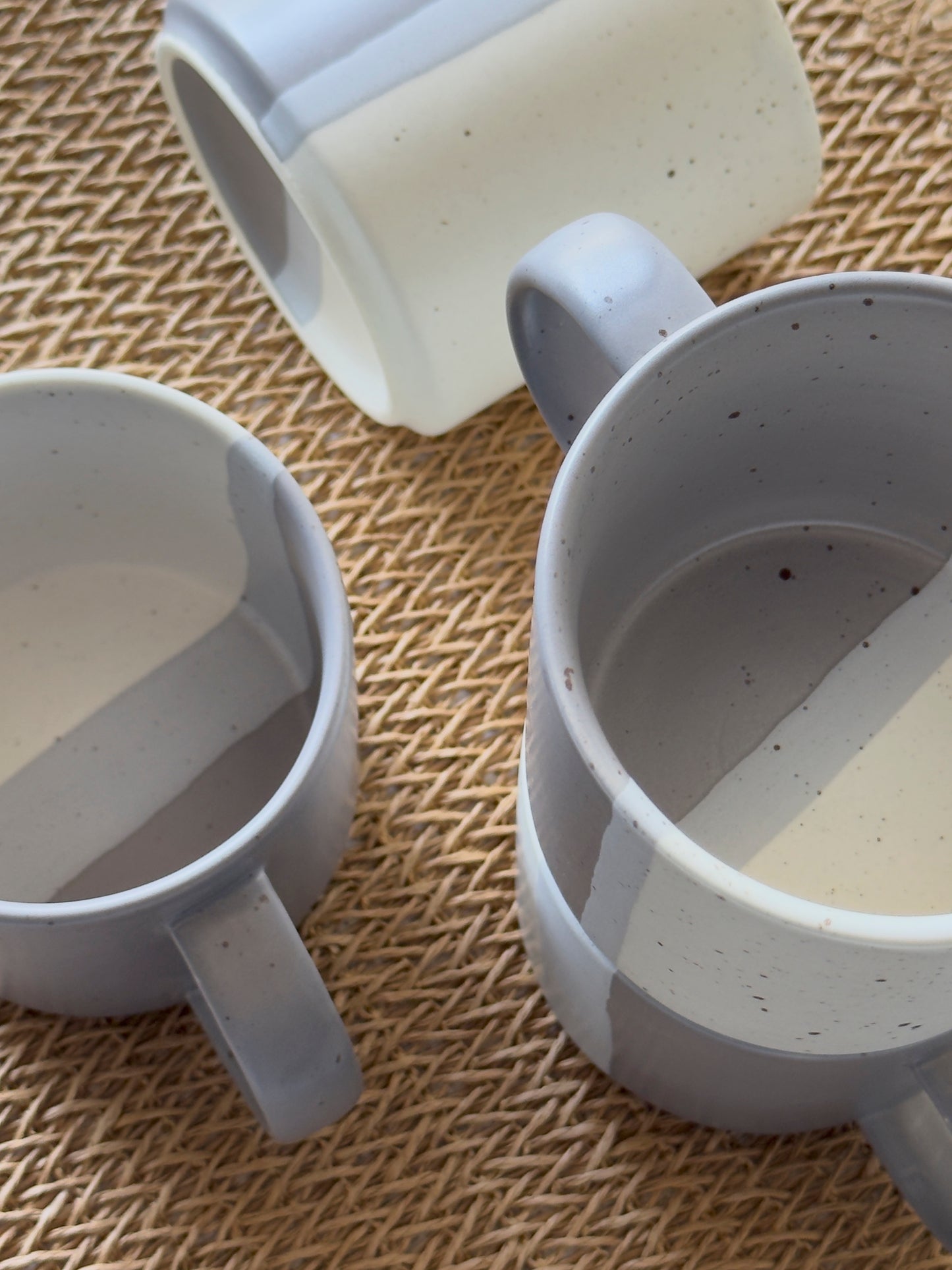 Ashen Pearl Matte Sprinkle Mug