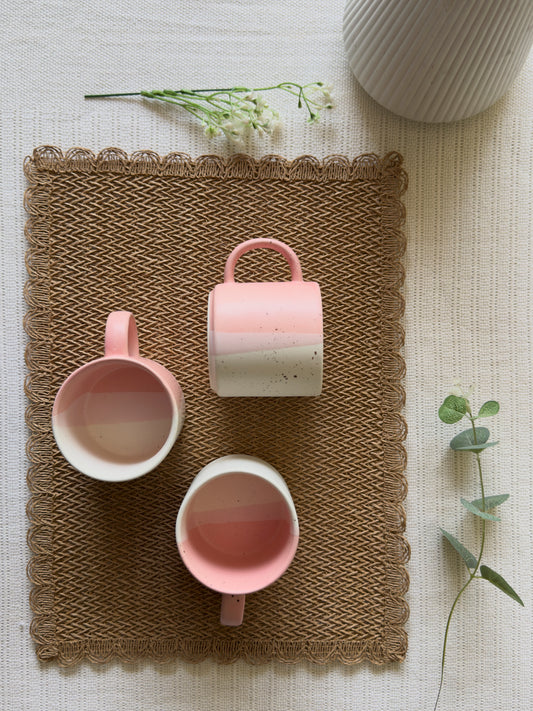 Blush Rose Matte Sprinkle Mug