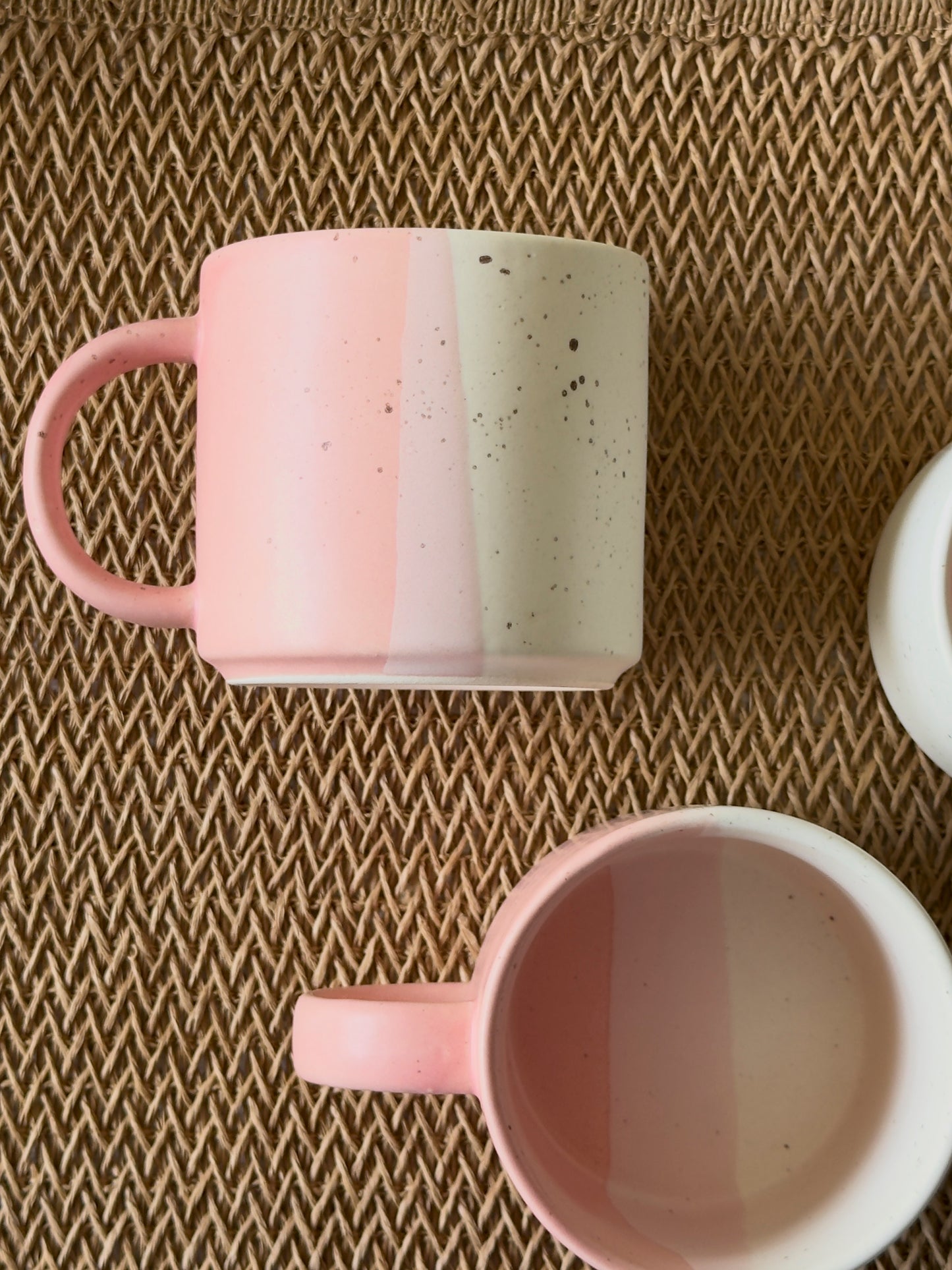 Blush Rose Matte Sprinkle Mug