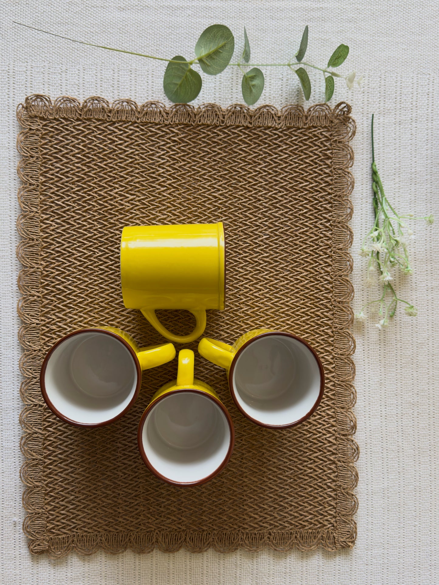 Wide Base Mug Yellow