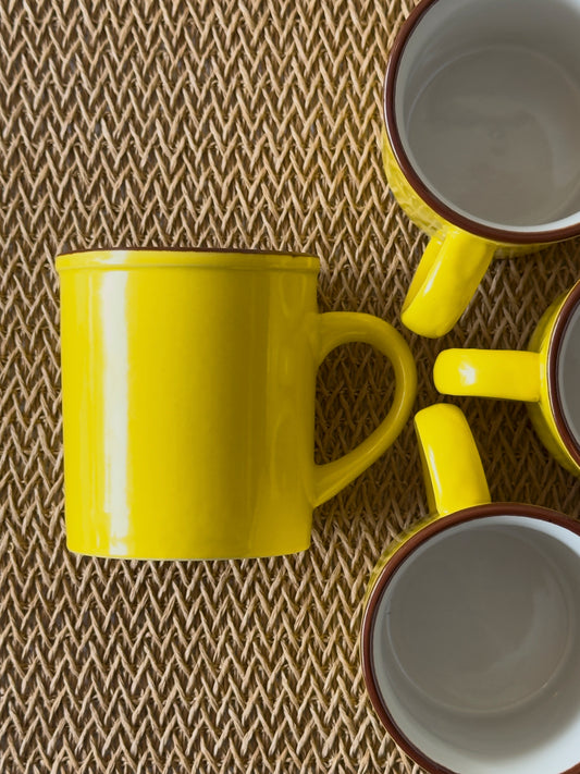 Wide Base Mug Yellow