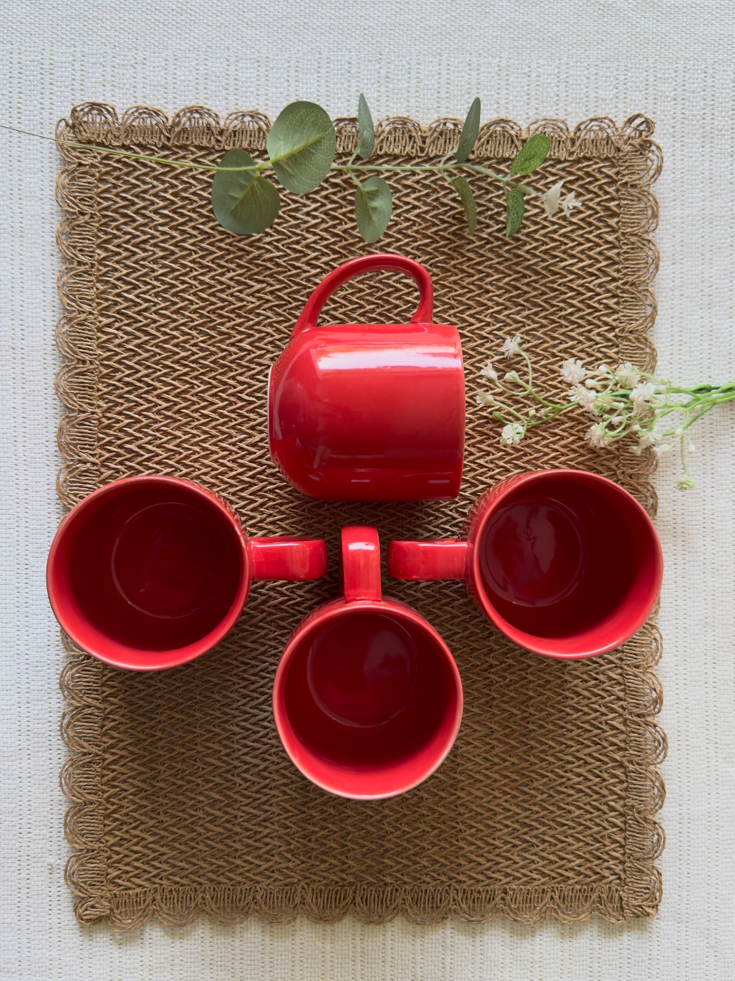 Rounded Base Mug Red