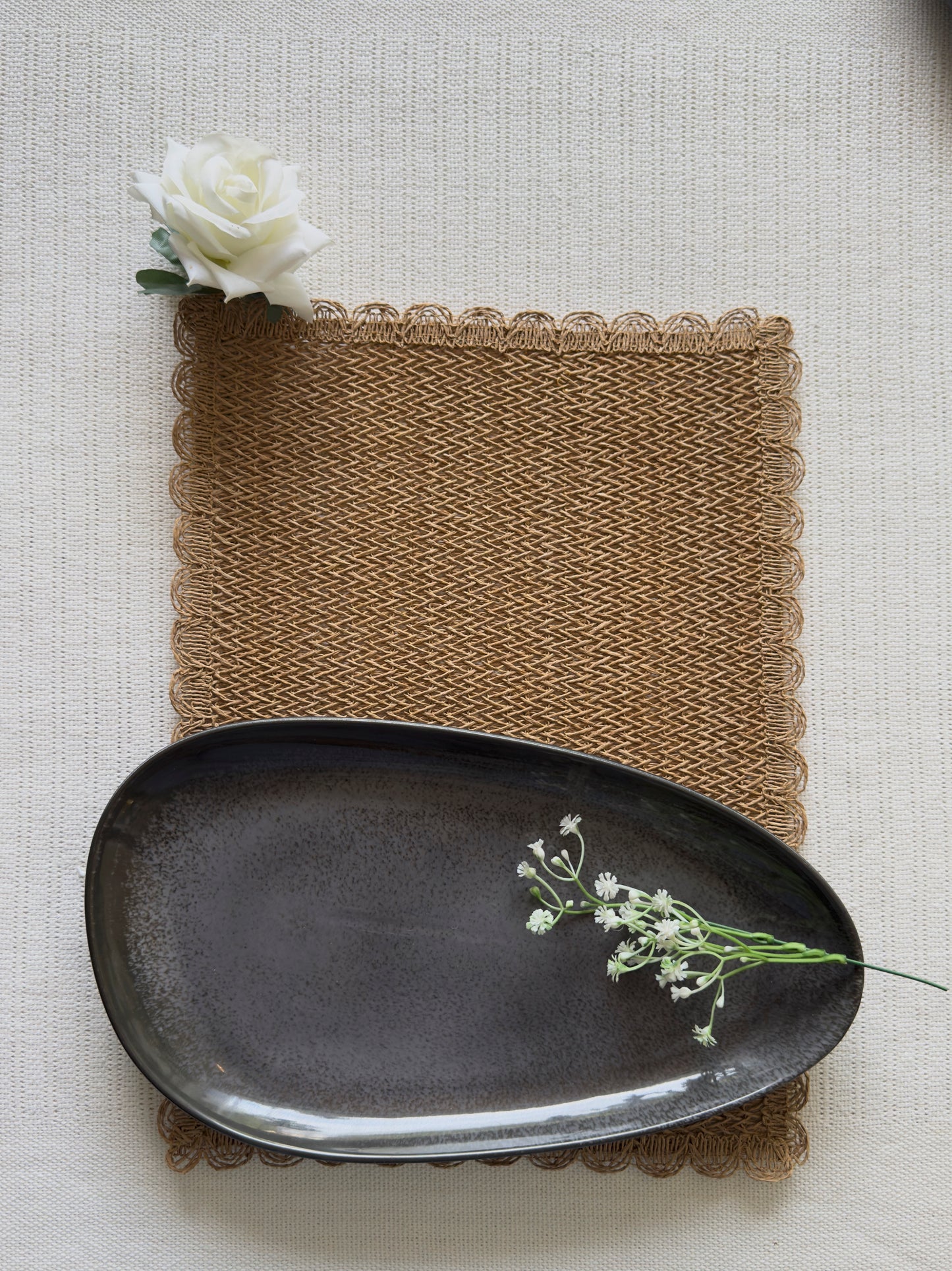 Serving Platter Charcoal