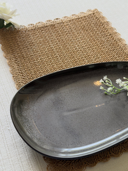 Serving Platter Charcoal