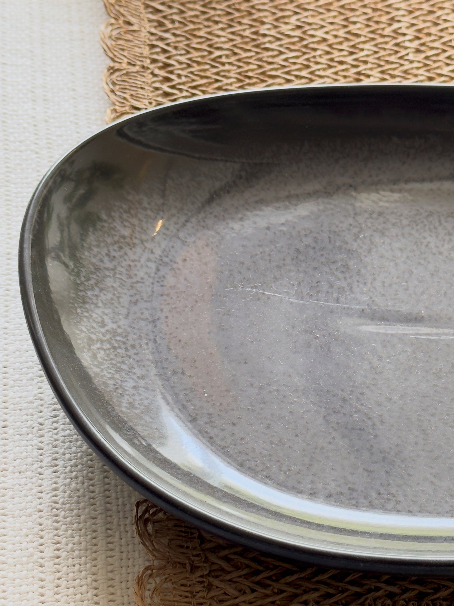 Serving Platter Charcoal